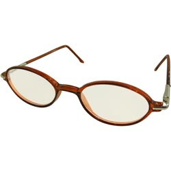 Girls Full Fibre Eliptical Shape Frame Power Glass Frame wirh Spring for Side Gr