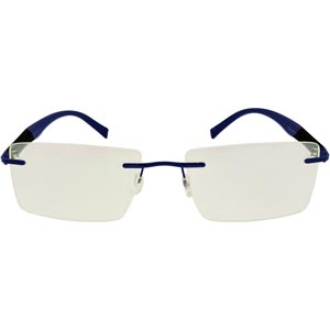 Frameless Premium Power Glass Frame with Side Spring Grip-BLUE/ONLY FRAME