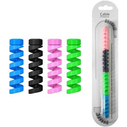 Spiral Cable Protector/Spring Protector/Cable Protector/Wire Protector-4Pcs Set