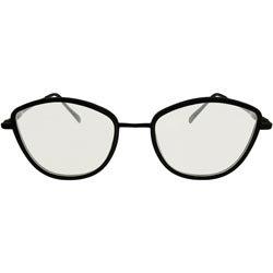 Round Fibre Frame for Power Glass with Spring for Side Grip-BLACK/ONLY FRAME
