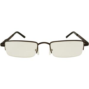 Half Metal Frame Reading Glass with Power Ranges From 1 to 3 with Side Spring