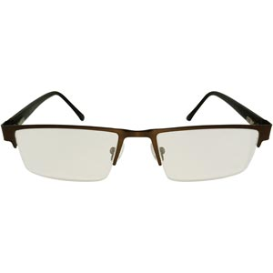 Half Metal Frame Reading Glass with Power Ranges From 1 to 3 with Side Spring