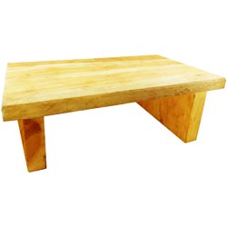 2Kg Strong Wooden Stool for Kitchen,Bathroom etc(37*22*10.5cm)with 2cm Thickness