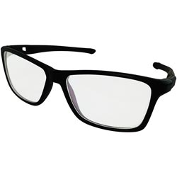 Square Shape Fibre Frame Sunglass with White Lens without Spring for Side Grip